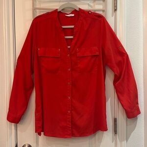 Calvin Klein Beautiful  Orange  Blouse